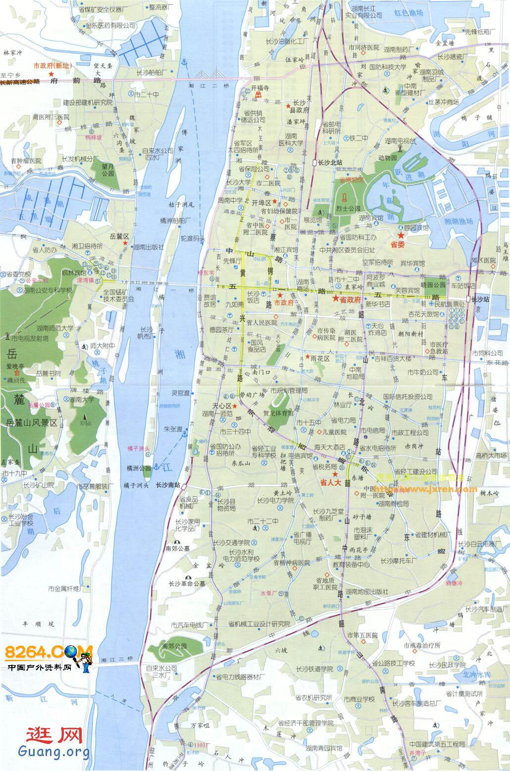 长沙交通地图图片